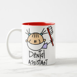 Caneca De Café Em Dois Tons Assistente dental