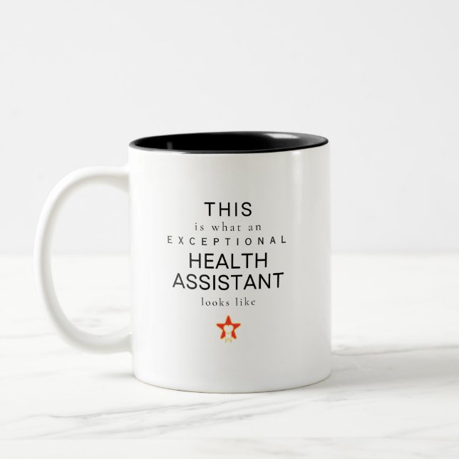 Caneca De Café Em Dois Tons Assistente dentário (Esquerda)