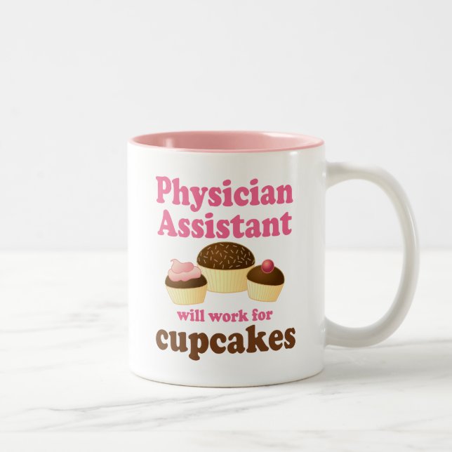 Caneca De Café Em Dois Tons Assistente engraçado do médico (Direita)