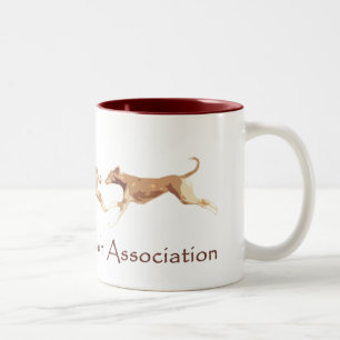 Caneca De Café Em Dois Tons Associação de Azawakh do americano