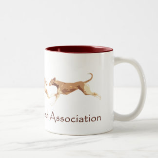 Caneca De Café Em Dois Tons Associação de Azawakh do americano