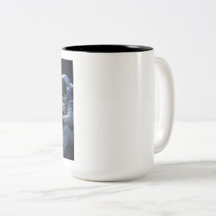 Caneca De Café Em Dois Tons Astronautas Tomando um Café