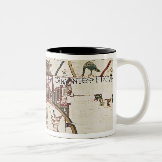 Caneca De Café Em Dois Tons Ataque na cidade de Dinan (Direita)