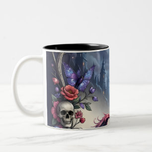 Caneca De Café Em Dois Tons Até que a Morte e o Luar nos Unam.