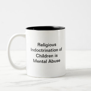 Caneca De Café Em Dois Tons Ateísta/Agnóstico