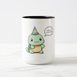 Caneca De Café Em Dois Tons "Atingiu o auge no jardim de infância" Design engr