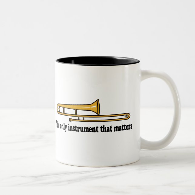 Caneca De Café Em Dois Tons Atitude do Trombone (Direita)