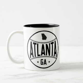 Caneca De Café Em Dois Tons Atlanta Baseball Themed
