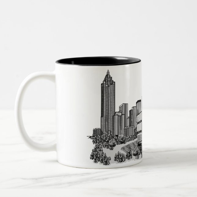 Caneca De Café Em Dois Tons Atlanta Georgia (Esquerda)