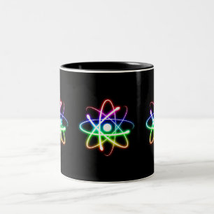 Caneca De Café Em Dois Tons Atom brilhante colorido