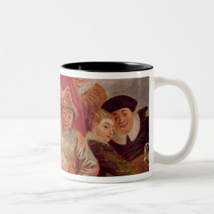Caneca De Café Em Dois Tons Atores do Comedie Italienne