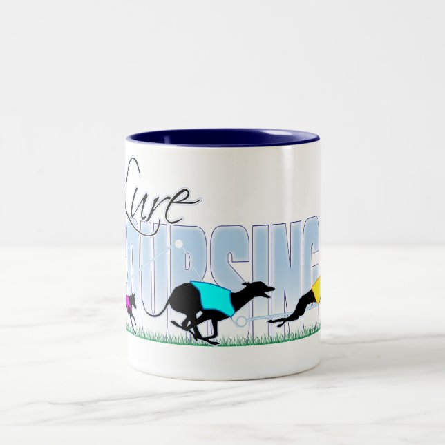 Caneca De Café Em Dois Tons Atração que percorre cães (Centro)