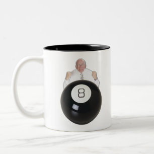 Caneca De Café Em Dois Tons Atrás da Bola 8