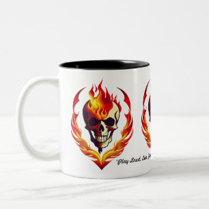Caneca De Café Em Dois Tons "Atropelando A Noite"