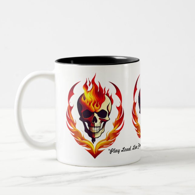 Caneca De Café Em Dois Tons "Atropelando A Noite" (Esquerda)