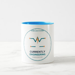 Caneca De Café Em Dois Tons Atualmente Engenharia Engenheira Elétrica