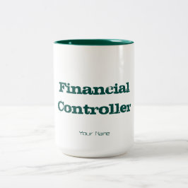 CANECA DE CAFÉ EM DOIS TONS "AUDITOR FINANCEIRO "