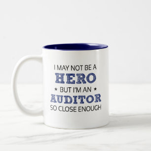 Caneca De Café Em Dois Tons Auditor Humor Novelty