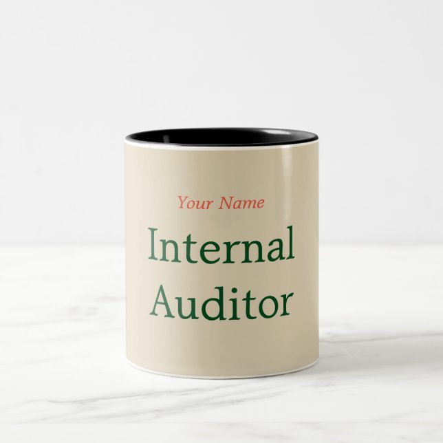 CANECA DE CAFÉ EM DOIS TONS "AUDITOR INTERNO " (Centro)