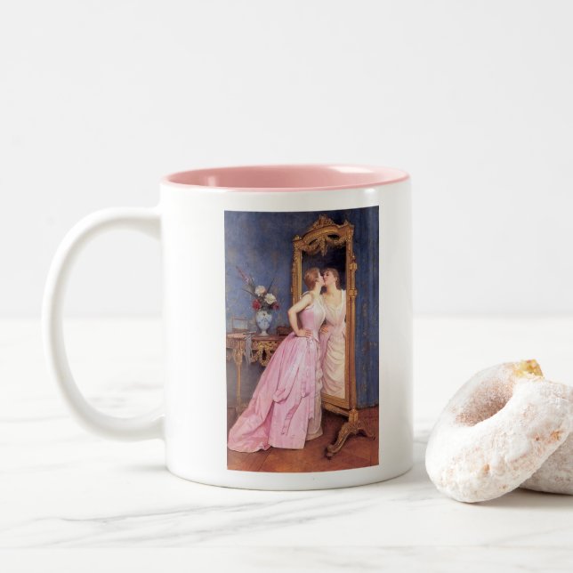 Caneca De Café Em Dois Tons Auguste Toulmouche (Com Donut)