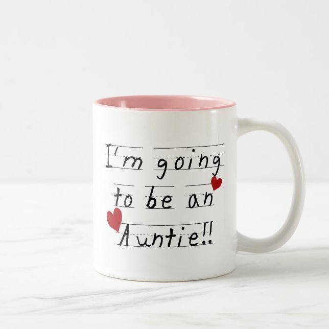 Caneca De Café Em Dois Tons Auntie futuro Miúdo Imprimir Camiseta e presentes (Direita)