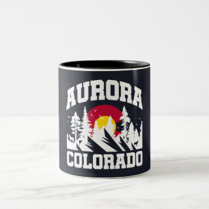 Caneca De Café Em Dois Tons Aurora, Colorado