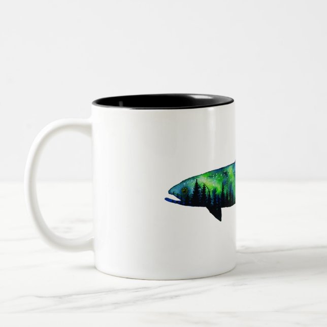 Caneca De Café Em Dois Tons Aurora Trout; Mug (Esquerda)