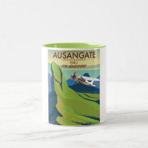 Caneca De Café Em Dois Tons Ausangate o Peru. Em Aventura!