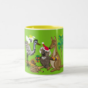 Caneca De Café Em Dois Tons aussie natal