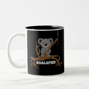 Caneca De Café Em Dois Tons Austrália Koalafied Qualified Koala Gift Idea