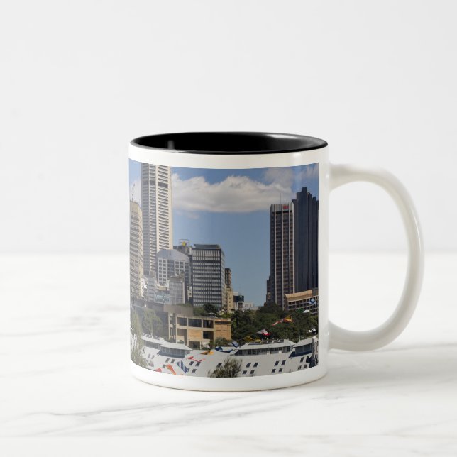 Caneca De Café Em Dois Tons Austrália, Sydney, Potts Point. Horizonte de Sydne (Direita)