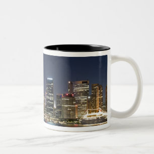 Caneca De Café Em Dois Tons Austrália, Sydney. Skyline com a Ópera vista