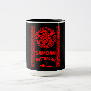 Caneca De Café Em Dois Tons Australianos de Samoa