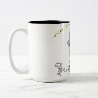 Caneca De Café Em Dois Tons Autism