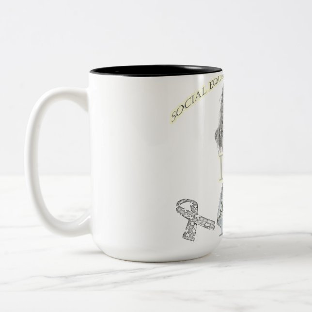 Caneca De Café Em Dois Tons Autism (Esquerda)