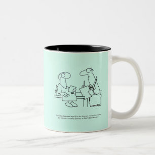 Caneca De Café Em Dois Tons Autodiagnóstico