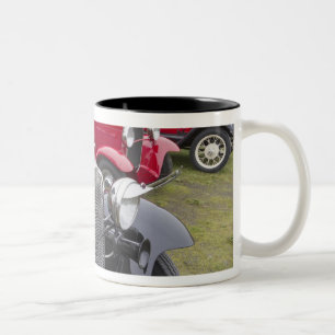 Caneca De Café Em Dois Tons Automóveis Ford antigos