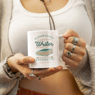 Caneca De Café Em Dois Tons Autor de Nomes Personalizados Não Incomoda o Anive