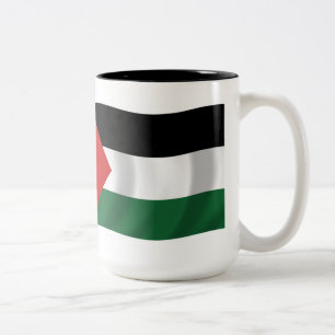 Caneca De Café Em Dois Tons Autoridade Palestiniana Flag Mug