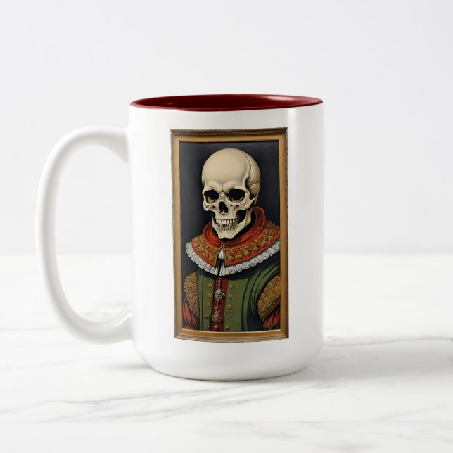 Caneca De Café Em Dois Tons Autorretrato Grim (Esquerda)