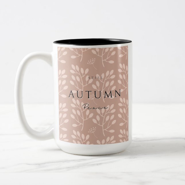 Caneca De Café Em Dois Tons Autumn Ainda Peace II Mug (Esquerda)