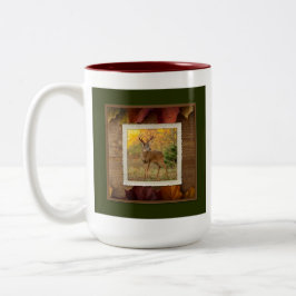 Caneca De Café Em Dois Tons Autumn Buck nº 1
