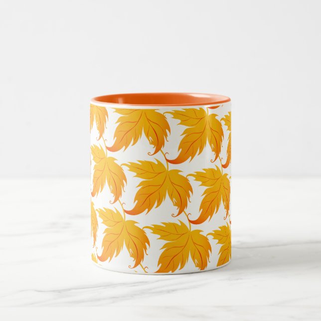 Caneca De Café Em Dois Tons Autumn Fall Deixa Mug (Centro)