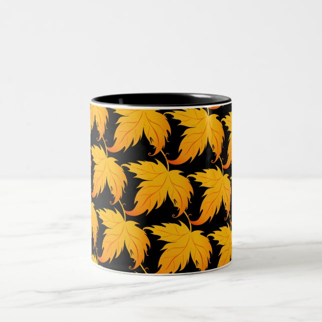 Caneca De Café Em Dois Tons Autumn Fall Deixa Mug (Centro)