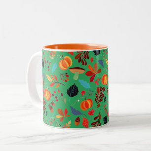 Caneca De Café Em Dois Tons Autumn Pattern Mug - Escolher Cor
