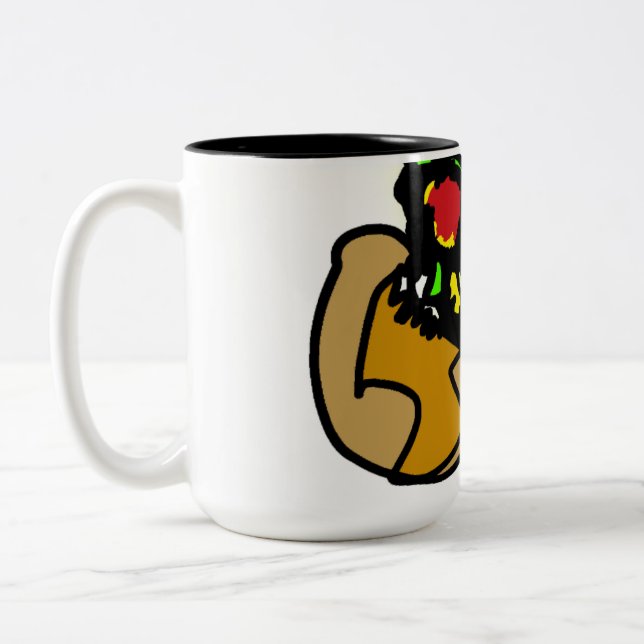 Caneca De Café Em Dois Tons Autumn Pumpkin (Esquerda)