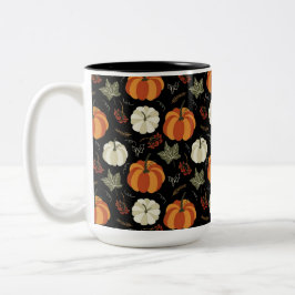 Caneca De Café Em Dois Tons Autumn Pumpkins