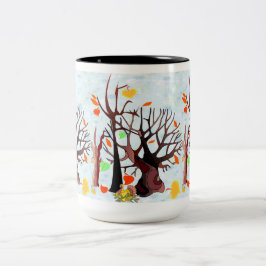 Caneca De Café Em Dois Tons Autumn Wonderland -