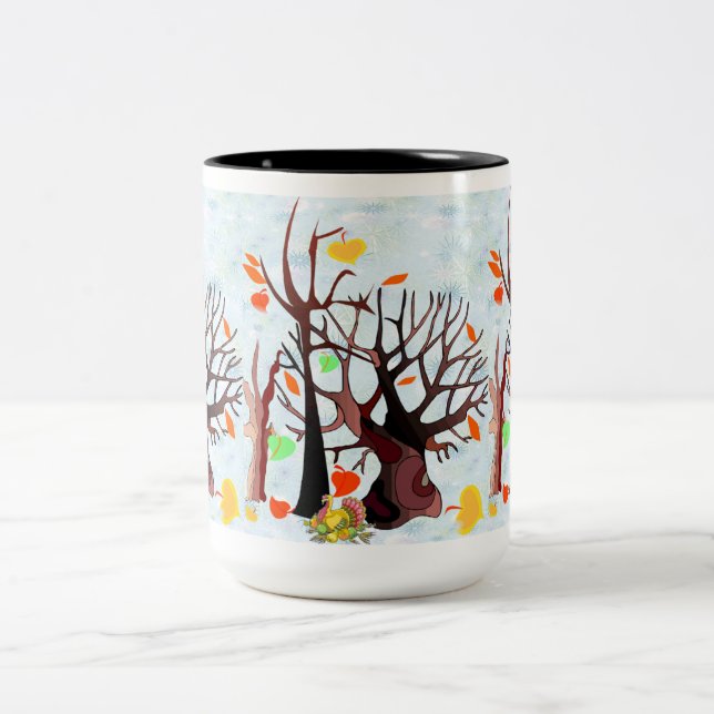 Caneca De Café Em Dois Tons Autumn Wonderland - (Centro)