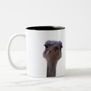 Caneca De Café Em Dois Tons Ave avestruz